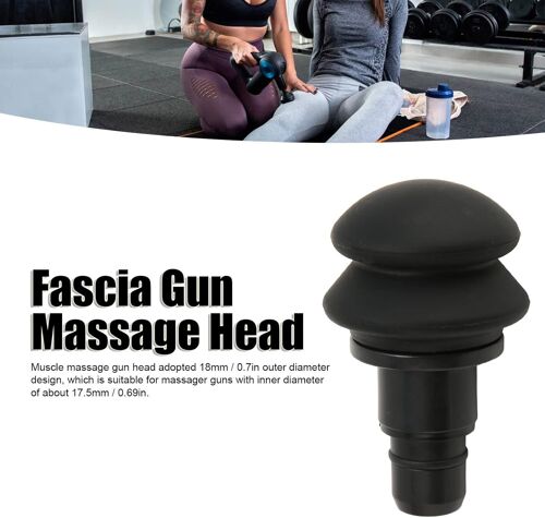 Tête De Pistolet De Massage Musculaire De 18 Mm, Accessoire De Pistolet De Massage Remplaçable Pour Les Jambes De La Tête, Coussin De Gaz En Silicone Pour La Récupération Du