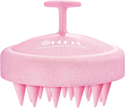 Kal-Brosse De Massage Du Cuir Chevelu Avec Poils En Silicone Doux, Pour Relaxation Et Soin Des Cheveux, Hommes Et Femmes, Rosa
