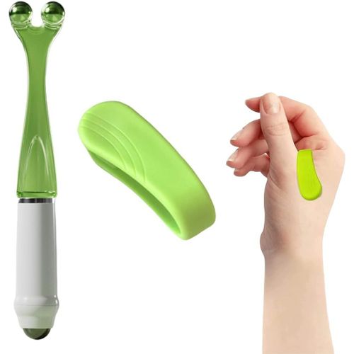 2 Pièces Appareil D'acupression Portable, Clips Amovibles Pour Soulager Douleur, Anxiété, Stress Et Maux De Tête, Rouleaux De Massage Des Doigts Et Mains Double Face, Outil Domestique