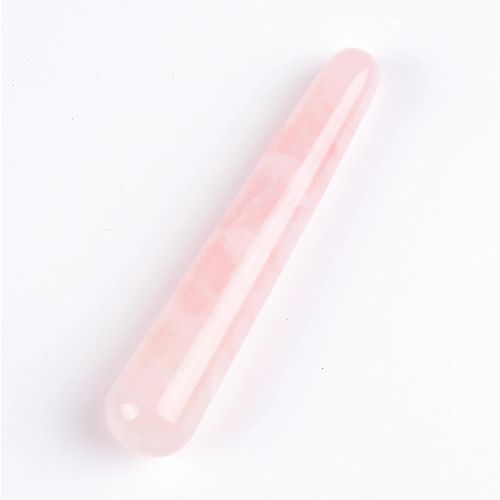Kal-Rouleau De Jade En Quartz Rose Véritable Gua Sha -Outil De Massage Pour Le Visage -Outil De Massage Guasha (Stylo)
