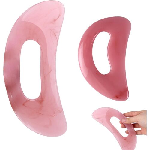 Kal-Pièces Outil De Massage Gua Sha Corps -Rose Gua Sha Corps Masseur, Anti-Cellulite, Design Ergonomique, Pour Jambes, Dos, Visage, Cou, Relaxation Musculaire, Soulagement De La Douleur