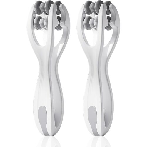 2 Pièces Rouleaux De Massage Des Doigts Et Des Mains, Rouleau De Massage Des Mains Double Face, Masseur De Rouleau De Doigt, Rouleau De Doigt Domestique Pour Muscle Détente, Arthrite, Gris