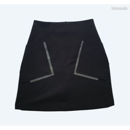 Jupe Droite Noire Taille 36 Cop Copine Avec 2 Poches