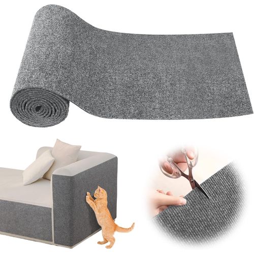 Teppc-Griffoir Chat Canapé,Protection Canape Chat Tapis (Gris Clair, M)