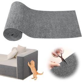 Teppc-Griffoir Chat Canapé,Protection Canape Chat Tapis (Gris Clair, L)