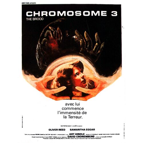 Chromosome 3 - The Brood - Affiche Française Originale, Petit Format, Du Film De David Cronenberg Avec Oliver Reed, Samantha Eggar