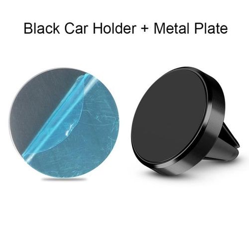 Black -Porte Téléphone Magnétique Pour Voiture, Support Universel, Ventilateur Rotatif À 360, Navigation Gps, Pour Portable Dans Une