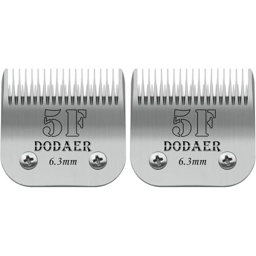 Lame de changement de fente de chien,Compatible avec les séries 45-50/Heiniger/Andis/Oster A5/10KM Series tondeuse pour chien,taille 5F 1/4"" (6,3 mm) Longueur de coupe,2 unité