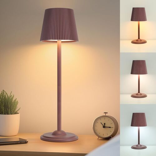 Lampe De Chevet Rechargeable Sans Fil Avec 2 Hauteurs Réglables, Contrôle Tactile, Charge Usb-C, Lumière Led À Intensité Variable, 3 Modes De Couleur, Idéale Pour Chambre, Bureau Et Extérieur