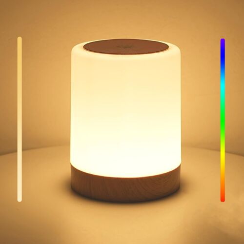 Night Light, Dimmable Bedside Lamps, Touch Table Lamp With Rgb Change, Portable Usb Rechargeable Led Night Light For Newborn, Nursing, Nursing, Nursery And Baby