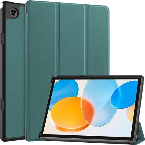 KAL-Coque Pour Teclast M40 Pro/ P20Hd/ P20S,Protection Mit Stand Fonction Etui Pour Teclast M40 Pro/ P20Hd/ P20S 10,1"" Tablet, Vert Foncé
