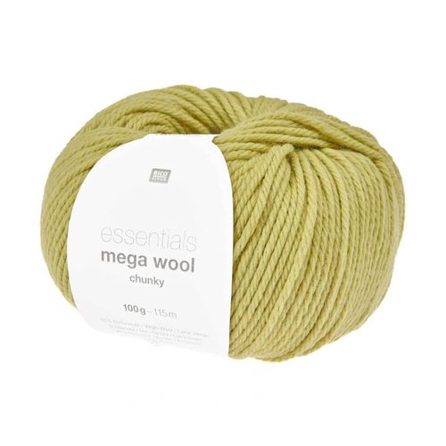 Laine À Tricoter Essentials Mega Wool Chunky - 100gr - Rico Design. Color : 35 Citron Vert