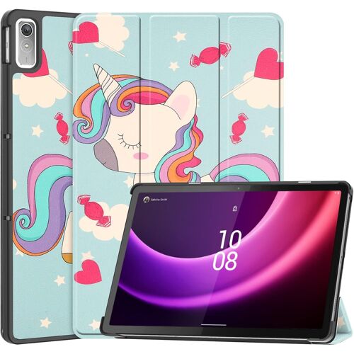 KAL-Coque Pour Lenovo Tab P11 (2Nd Gen) Tb350Fu/Tb350Xu 11,5 Pouces, Flip Cover En Cuir Protection Avec Stand Fonction Étui Pour Lenovo Tab P11 2Nd Gen Tablet, Licorne