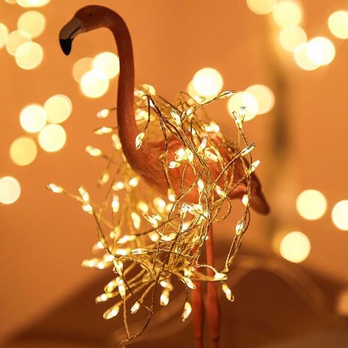 Kal-Guirlande Lumineuse Led Pile, 3m 100led Guirlande Lumineuse Avec Télécommande, Guirlande Led Etanche, Fairy Lights, Guirlande Led Fil De Fer, Pour Noël, Chambre, Mariage, Soirée