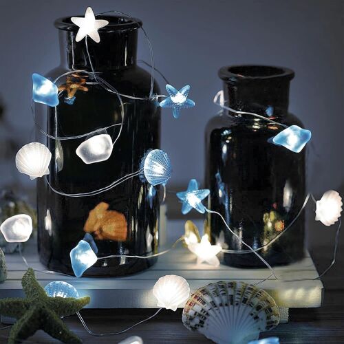 Tianyi-Guirlande Lumineuse Animaux Marins, 2 M, 20 Led, Pour Chambre D'enfant, Animaux Marins, Guirlande Lumineuse Maritime, Guirlande Lumineuse Pour Chambre D'enfant, Guirlande Lumineuse Animaux Mar