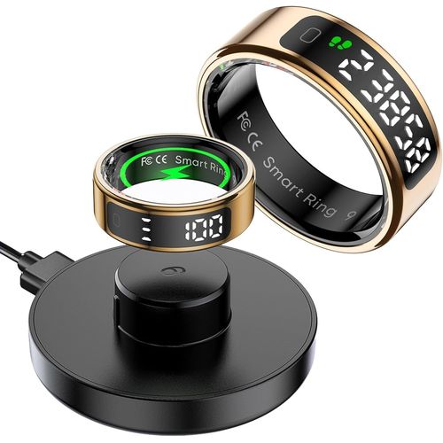 Bague Intelligente Avec Affichage De La Fréquence Cardiaque, Compteur De Pas, Suivi Du Sommeil, Anneaux De Santé, Calories, Prière, Suivi De Fitness Pour Android Ios