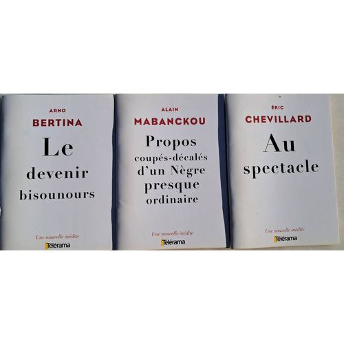 Lot De 3 Nouvelles Publiées Par Télérama En 2006