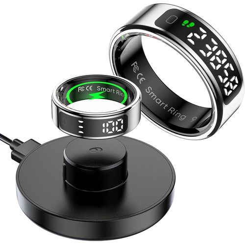 Bague Intelligente Avec Affichage De La Fréquence Cardiaque, Compteur De Pas, Suivi Du Sommeil, Anneaux De Santé, Calories, Prière, Suivi De Fitness Pour Android Ios
