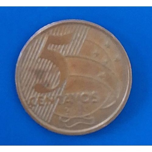 5 Centavo Brésilien 1998 À 2019 Acier Plaqué Cuivre