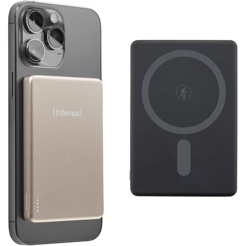 Tlp-Mw5000 Batterie Externe Magnétique 5000 Mah - Compatible Magsafe - Charge Sans Fil 15 W, Usb-C Pd 20 W, Plate Et Compacte - Testé En Allemagne - Champagne