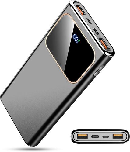 Kalanka-Portable Charger Power Bank Fast Charging, 10000 Mah 22.5w Battery Pack With Usb-C In&out Led Display, Pd 3.0 Qc 4.0 External Phone Powerbank For Iphone Samsung Etc Smartphones And All Usb De