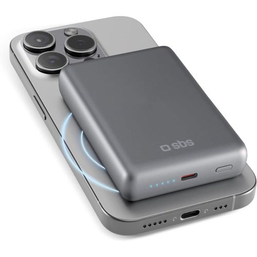 Batterie Externe Powerbank 20.000 Mah, Usb C + 2 Usb A, Noire