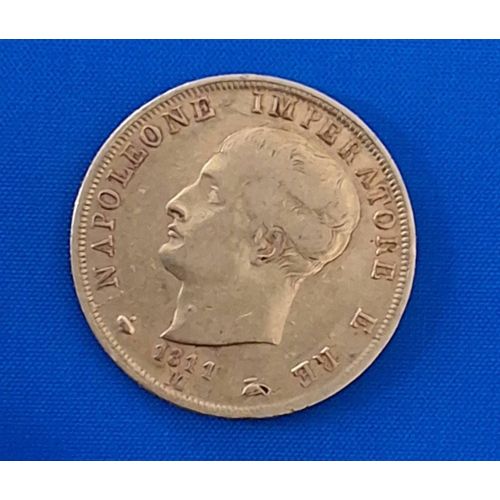 Anciens États 40 Lires Des États Italiens 1811 Or