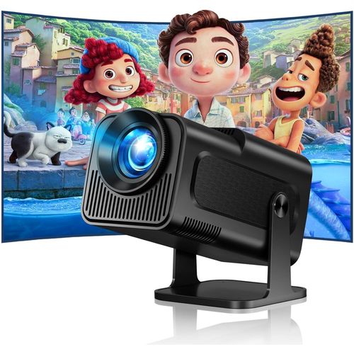Vidéoprojecteur, prise en charge 4K Full HD intégré Android et OS 11.0, prend en charge WiFi 6 et BT 5.0, mini projecteur avec correction trapézoïdale automatique, projecteur vidéo