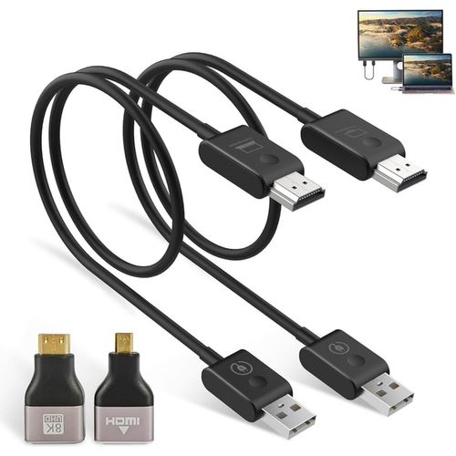 Hdmi Sans Fil Cs6,1080P Transmetteur Sans Fil Emetteur Et Récepteur Wireless Hdmi File Video Projection 20M/65Ft 5Ghz Pour Vidéo Moniteur Ordinateur Hdtv Pc Caméra Projecteur