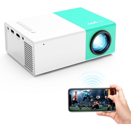 Mini Portable Projecteur de Cinéma Extérieur, Projecteur Vidéo LED Pico pour Le Cinéma à Domicile, Vidéoprojecteur Compatible avec Un Smartphone/Une Tablette/Un Ordinateur Portable/Une clé TV