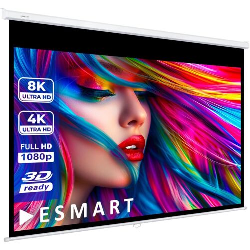 VornixorSarlshop-Professionnel MIROLO Écran de Projection Manuel 203 x 114 cm (92") 16:9 | Écran de projecteur Home cinéma écran Rollo LCD LED