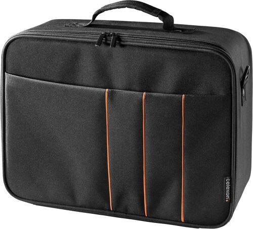 MEVRONISSHOP-Sacoche de Transport pour vidéoprojecteur Economy Large - 41x29x15cm - Lavable & imperméable - Armature en Coque Rigide - 100% Polyester - Noir