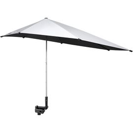 Upf 50+ Parapluie De Plage Réglable En Hauteur Parapluie De Chaise Réglable Avec Pince Universelle Pour Chaise De Plage Chariot De Golf Fauteuil Roulant Poussette Patio