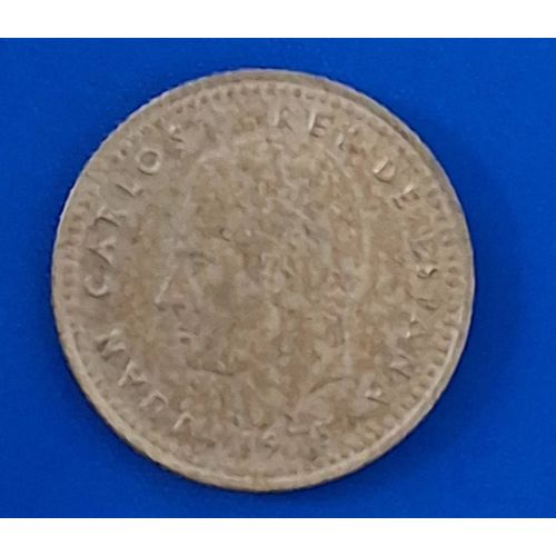 1 Peseta Espagnole 1975 Bronze Aluminium