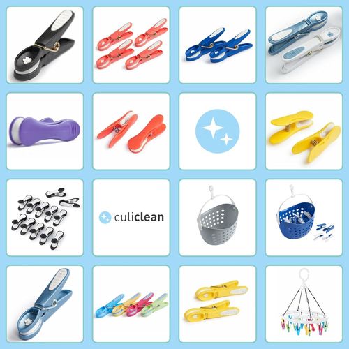 Pince a Linge Soft Clips ¿ Pinces à Linge ¿ Epingle a Linge ¿ Fabriqué en France ¿ 68mm x 22mm ¿ Bleu-Jeune-Vert-Rose ¿ Lot de 40 Pièces