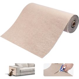 Teppc-Tapis Griffoir Autocollant Pour Chat, Griffoir, Bricolage, Protection De Meubles Pour Canapé Et Mur, Kaki, 40 X 300 Cm