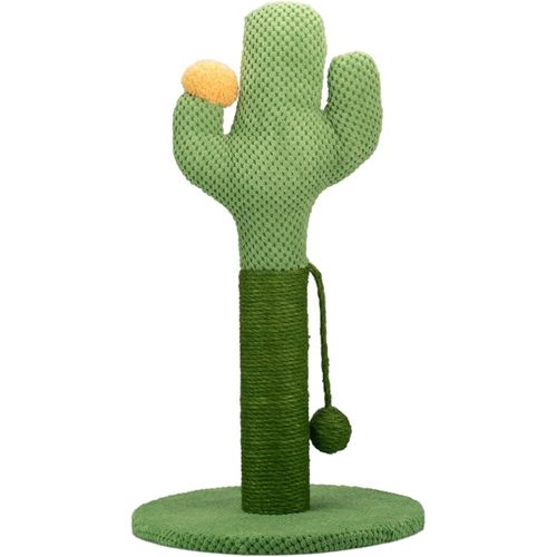Griffoir Cactus 54 Cm Avec Niche Pour Chat Arbre Aire De Jeux Tire Rayures Pour Chat Vert