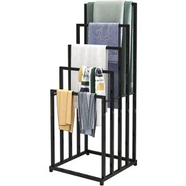 Porte-serviettes Extensible Pour Salle De Bain, Argent 304, Support De Bain En Acier Inoxydable Poli, Barre Rétractable De 45 à 75cm Avec Crochet