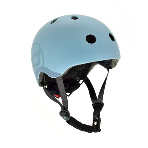 Casque Pour Enfant Taille S Bleu Acier - Scoot & Ride