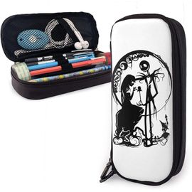 Trousse À Crayons En Cuir L'étrange Noël De Monsieur Jack Et Sally - Trousse De Bureau Portable - Boîte De Rangement Pour Cosmétiques