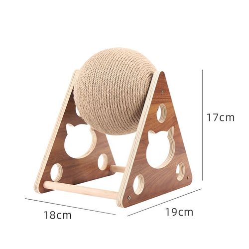 Jouet Pour Chat, Arbre À Chat, Tapis À Gratter, Base En Bois, Balle À Gratter Pour Chat