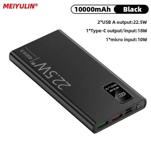 20000mah Batterie Externe Portable 22.5w Usb C Charge Rapide Batterie De Rechange Externe 10000mah 10w Powerbank Pour Iphone Samsung Xiaomi