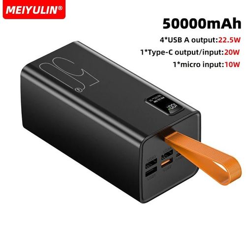 Batterie Externe Portable Usb C, Grande Capacité 50000mah, 20000mah, Charge Rapide, Batterie De Rechange Externe Mobile Pour Iphone Samsung Xiaomi