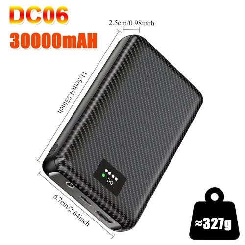 Powerbank 30000mah Pour Gilet Chauffant, Veste Chauffante Dc 7.4v, Batterie Portable, Ventilateur Frais Pour La Pêche D'été, Gilet De Refroidissement