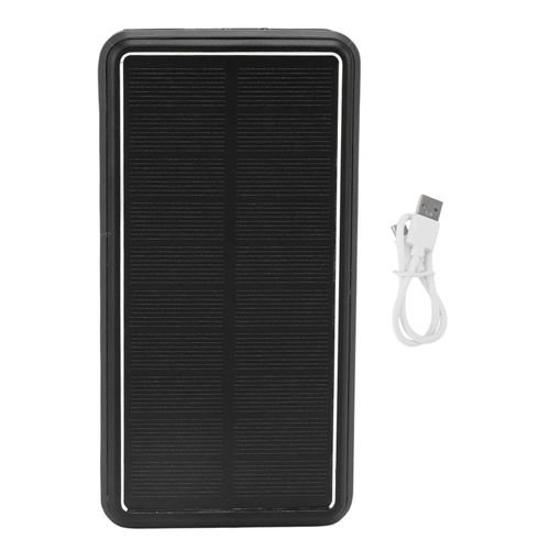 Batterie De Chargeur Portable Usb En Alliage D'aluminium, Batterie Solaire 50000mah Avec Lumière Led Pour Camping En Plein Air D'urgence