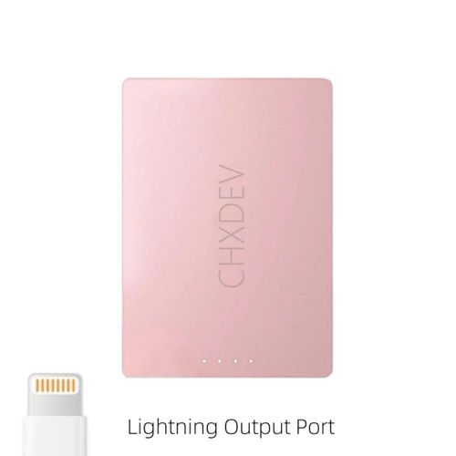 Xiaomi-Batterie Externe Ultra-Mince De 5mm, 5000mah, 5v, Avec Câble, Chargeur De Batterie Portable Rapide, Pour Iphone Samsung