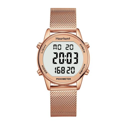 Hearkent-Montre Numérique De Dehors Pour Femme, Podomètre, Compteur De Pas, Calrespiration, Miles, Tracker, Étanche, 30m, Pour La Marche Et La Course