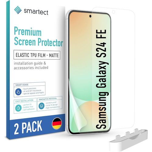 Tpu Protecteur D'Écran [2 Pièces, Matte] Pour Samsung Galaxy S24 Fe, Couvre Tout L'Écran, Installation Sans Bulles, Protection Anti-Traces De Doigts