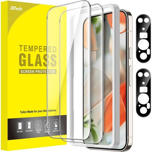 Protection D'écran Pour Google Pixel 9 Pro Xl Avec Protecteur D'objectif De Caméra, Outil D'installation Facile, Film En Verre Trempé, Hd Clair, Lot De 2 Chacun