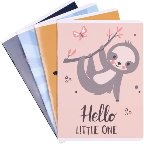 Cahier D'écolier/Format A5 16/16 Feuilles Lignées 3/Mixte Lot De 20 ¿ Motifs Assortis/Pour Enfants Pour La Rentrée Des Classes Primaire/Sans Bord/Cartes Blanches